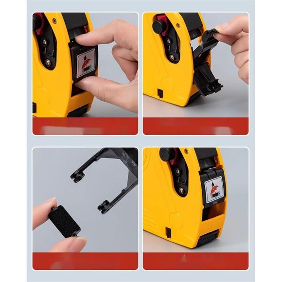 NWT Yellow Price Labeler with 1 Paper Roll, 1 Ink Core, 1 Rolle - Picture 8 of 8